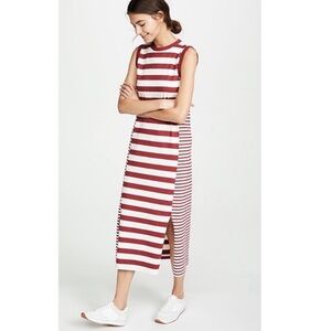 Current Elliot Striped Tee Maxi Dress